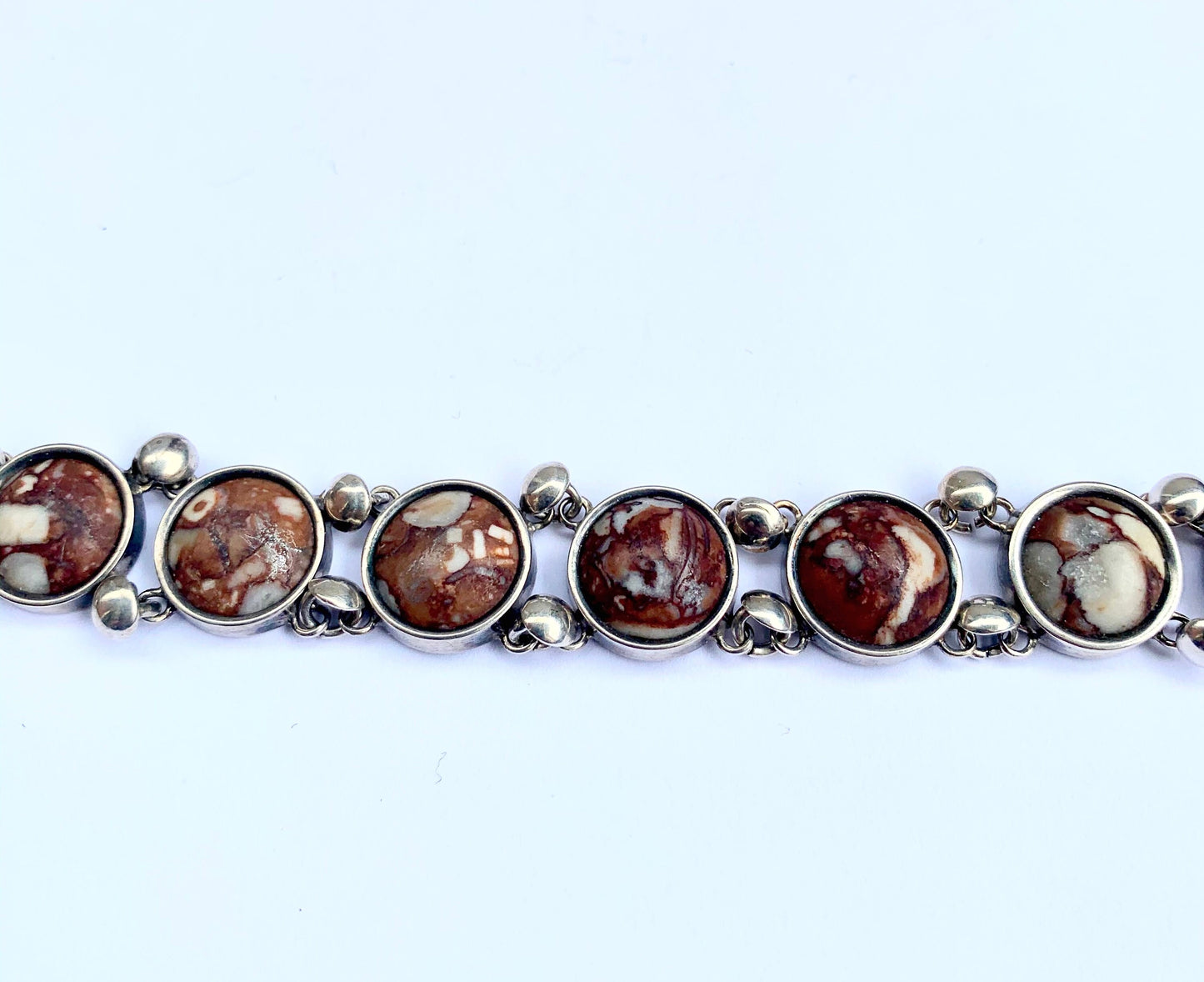 Silver Bracelet with Öländsk Limestone - Sweden